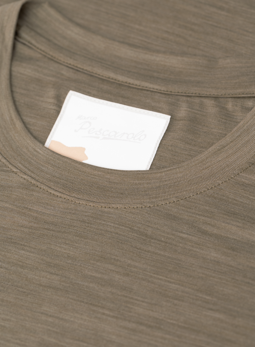 T-shirt in wol stretch | FULL_WIDTH | Beige