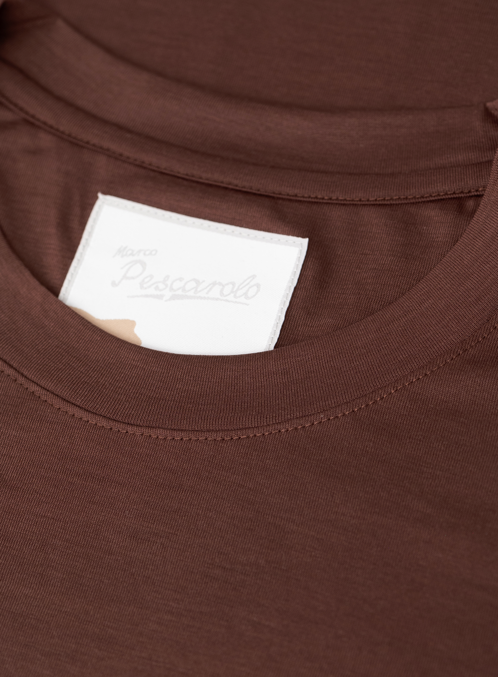 T-shirt in wol stretch | FULL_WIDTH | Roest