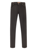 Jeans in cashmere stretch | Licht Bruin