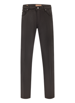 Jeans uomo in cashmere stretch | Licht Bruin