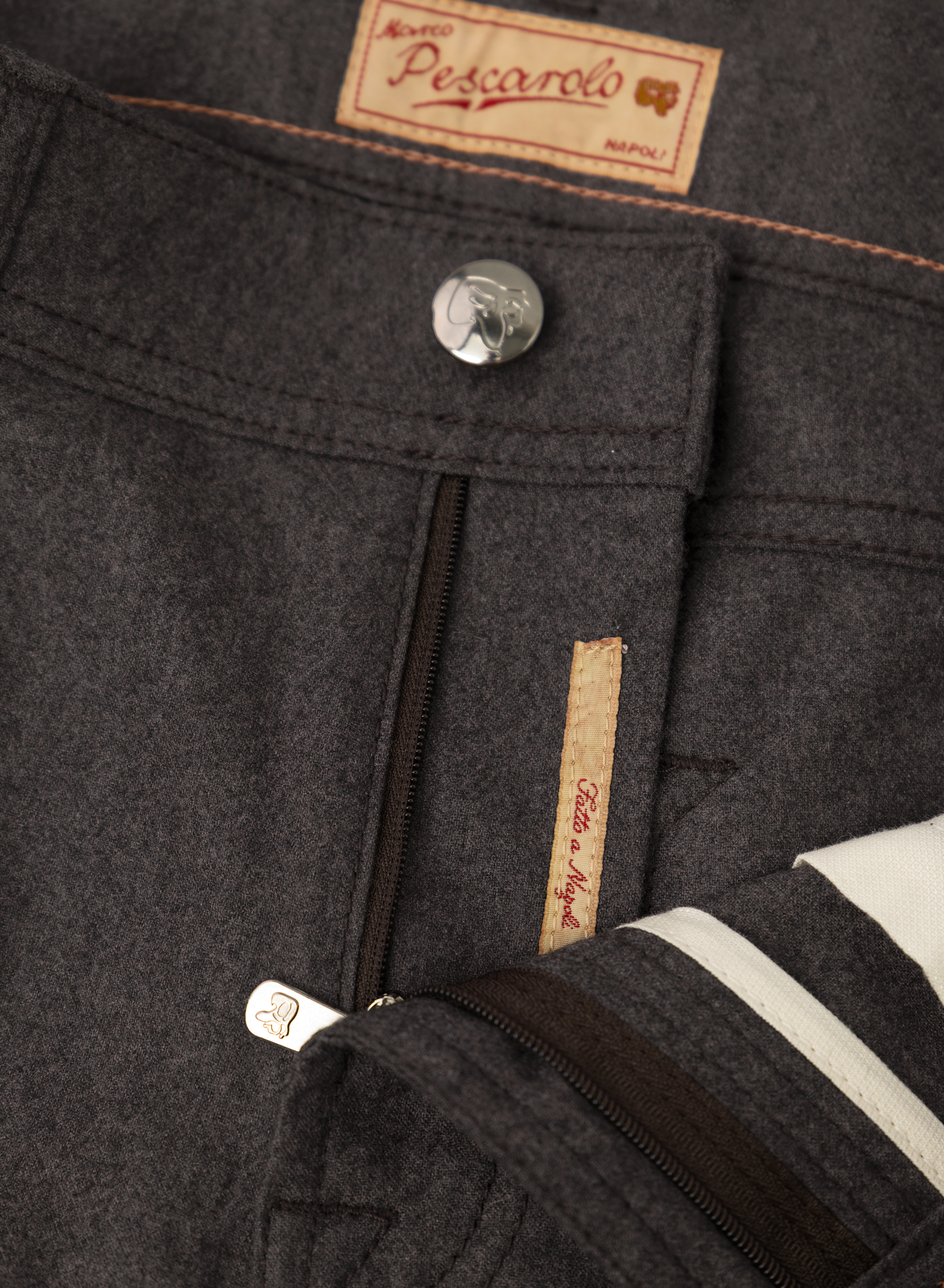Nerano 5-pocket broek van cashmere | FULL_WIDTH | Licht Bruin