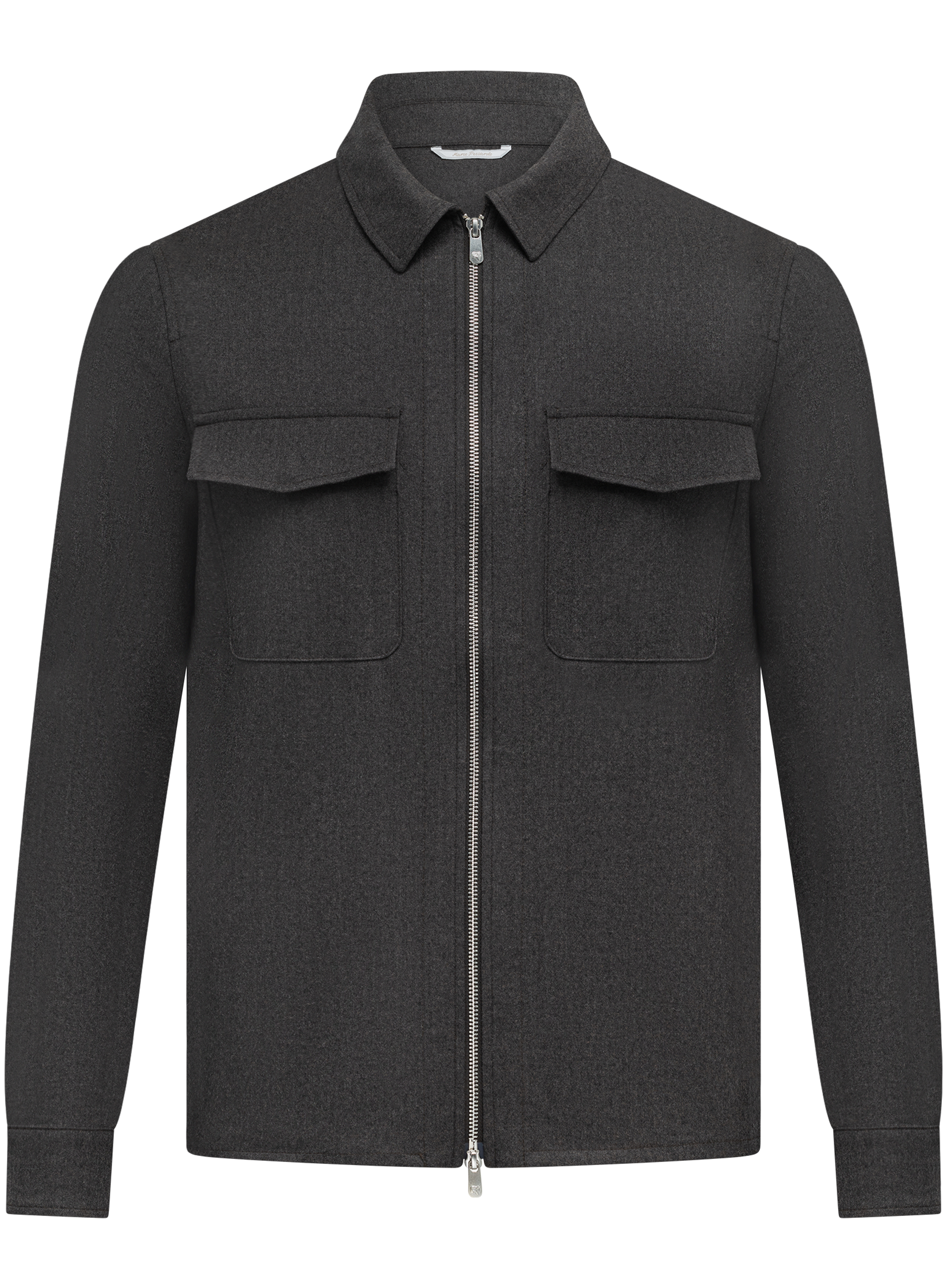 Urus overshirt van premium cashmere | Bruin