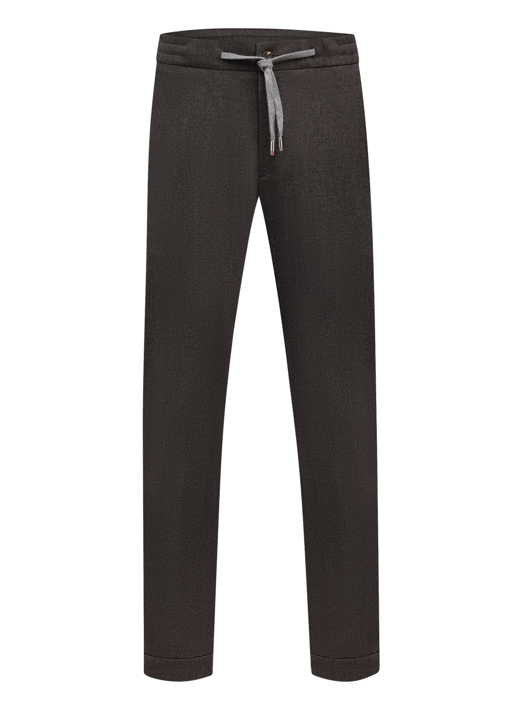Carraciolo broek van cashmere met trekkoord | Bruin