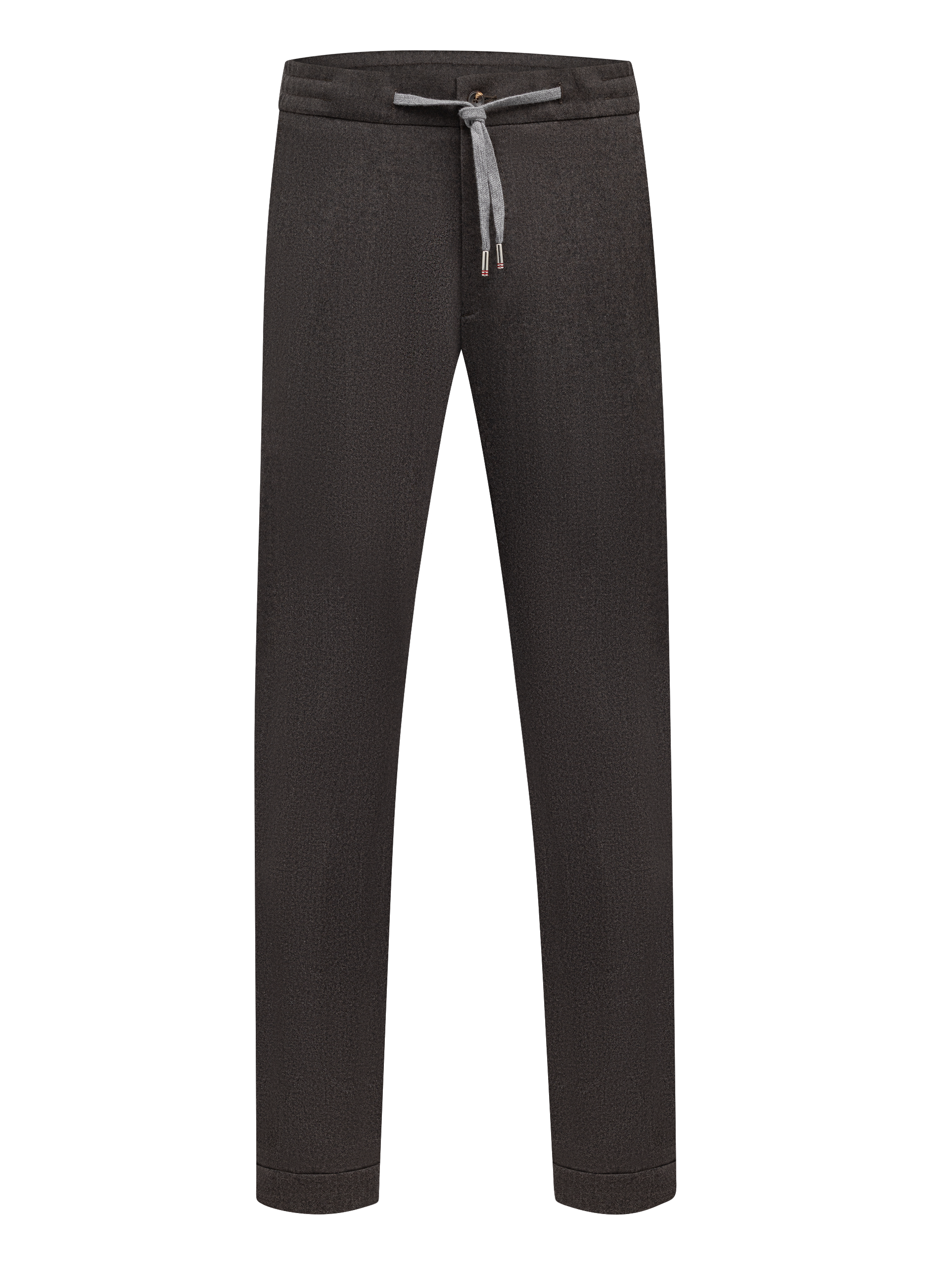 Carraciolo broek van cashmere met trekkoord | Bruin