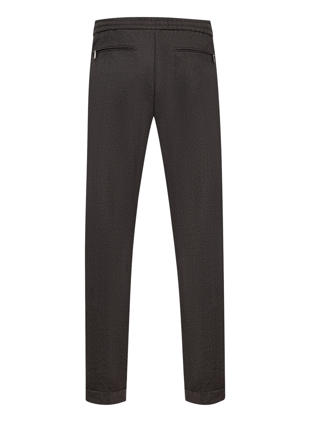 Carraciolo broek van cashmere met trekkoord | Bruin