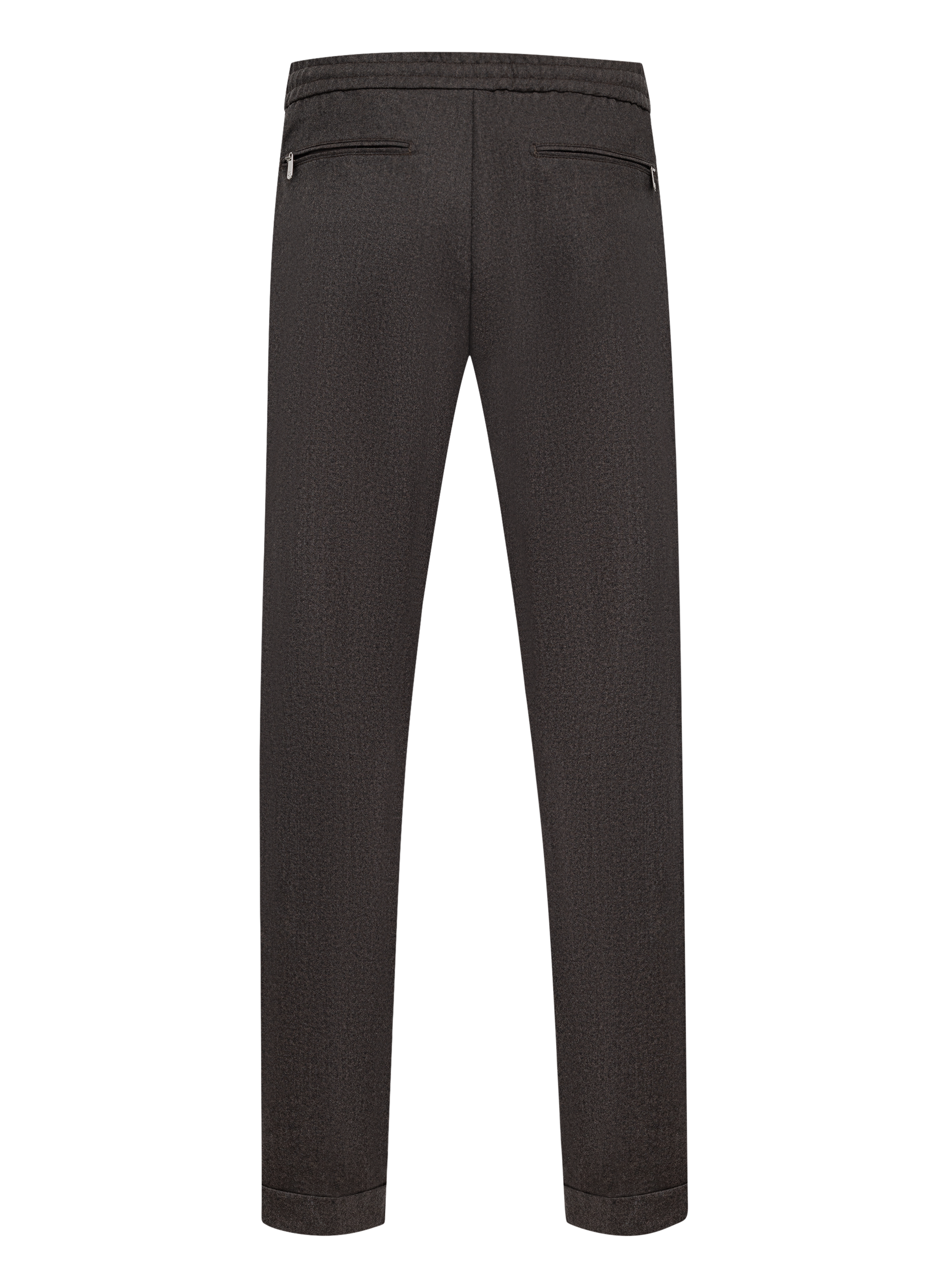Carraciolo broek van cashmere met trekkoord | Bruin