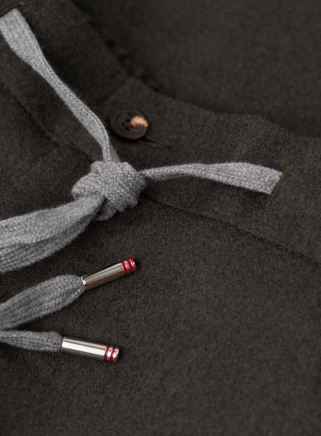 Carraciolo broek van cashmere met trekkoord | FULL_WIDTH | Bruin