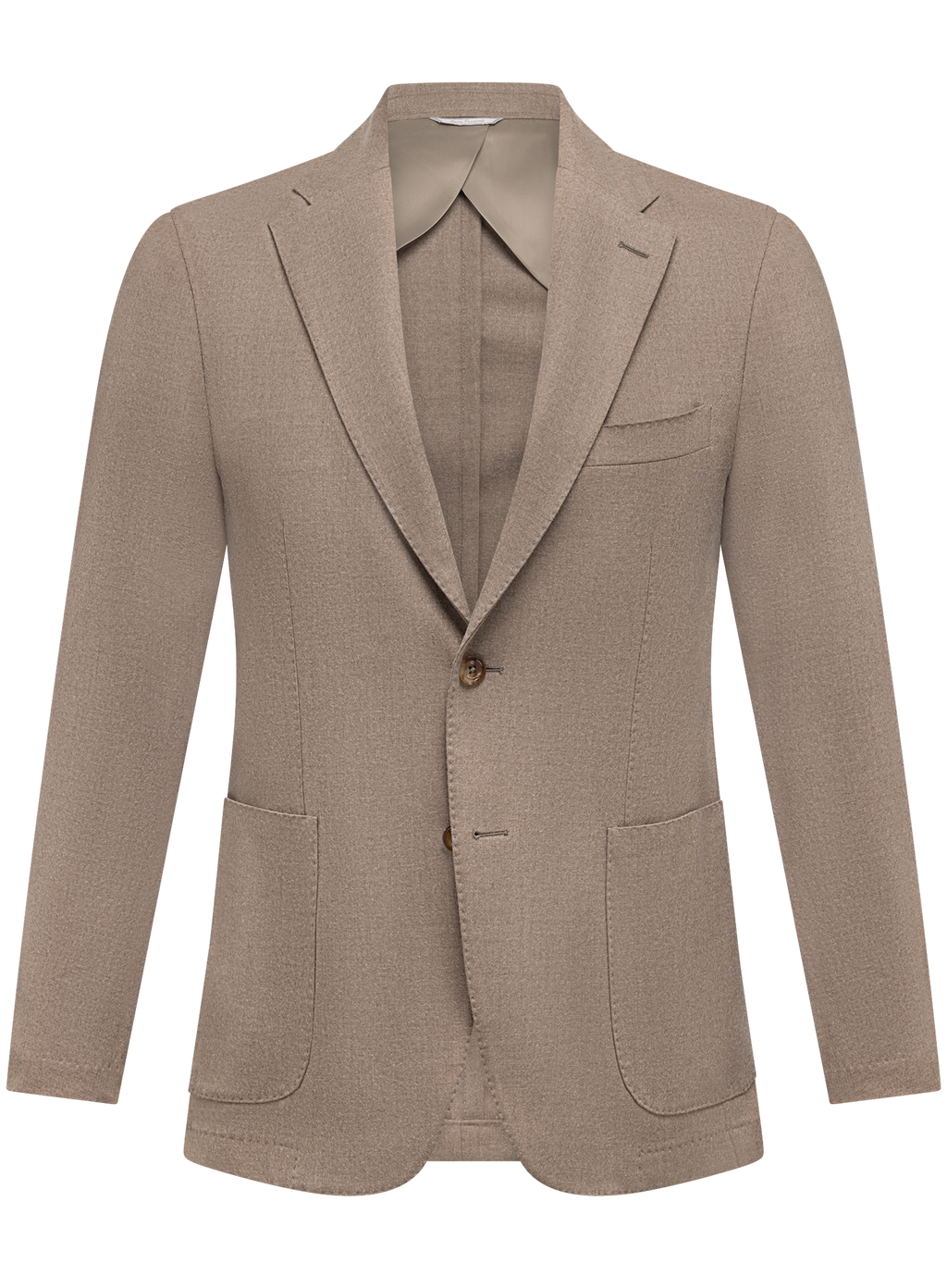 Single-breasted colbert van cashmere | TAUPE