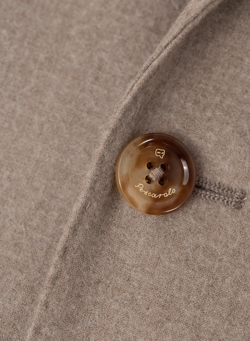 Single-breasted colbert van cashmere | FULL_WIDTH | TAUPE