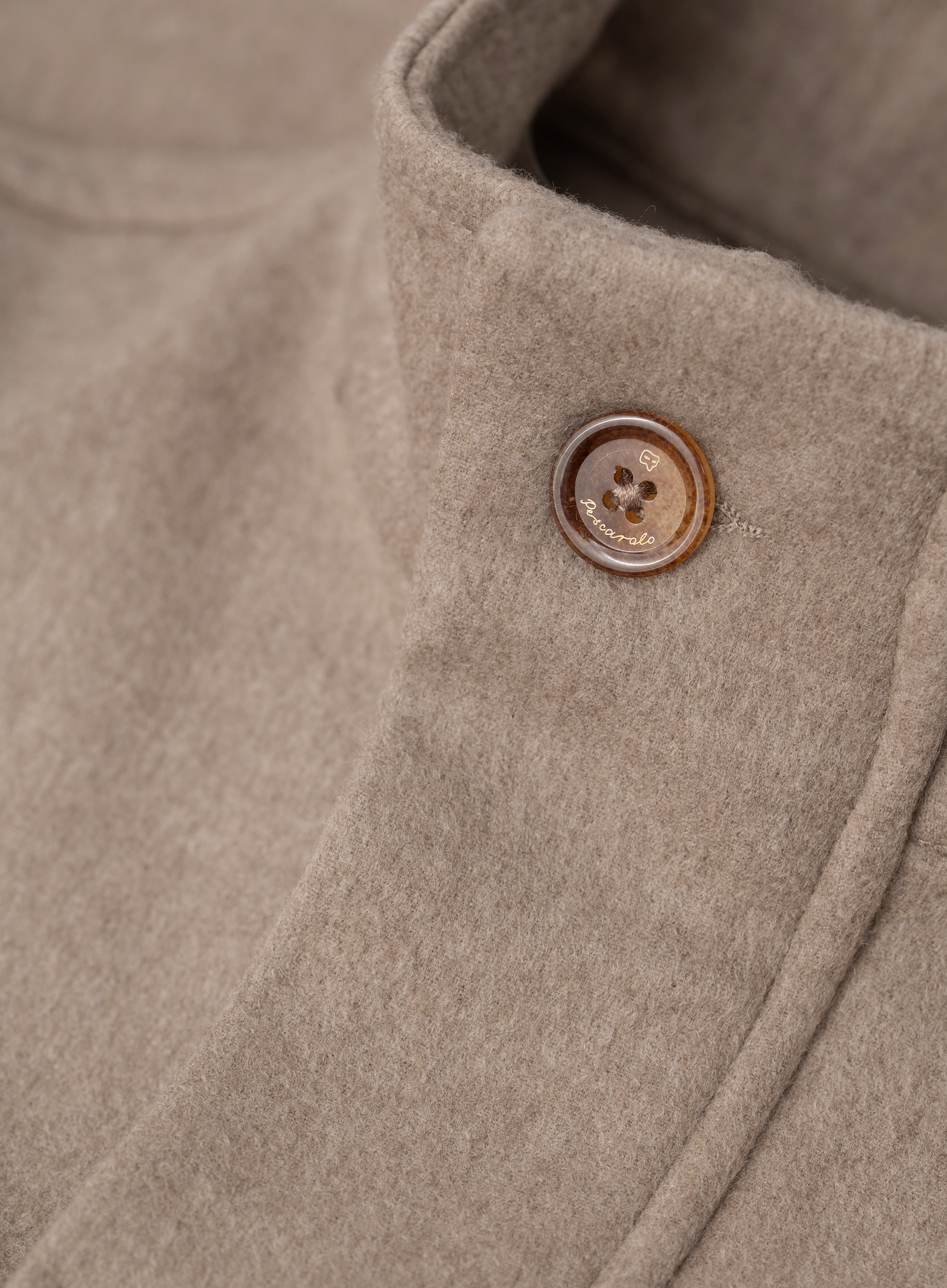 Overshirt van cashmere met verborgen sluiting | FULL_WIDTH | TAUPE