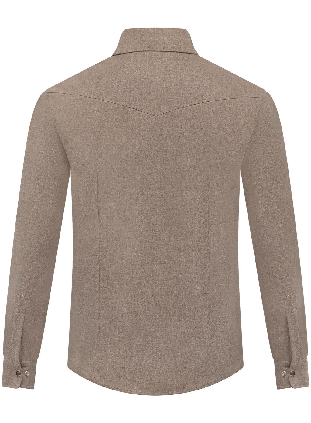 Cashmere overshirt met borstzakken | TAUPE