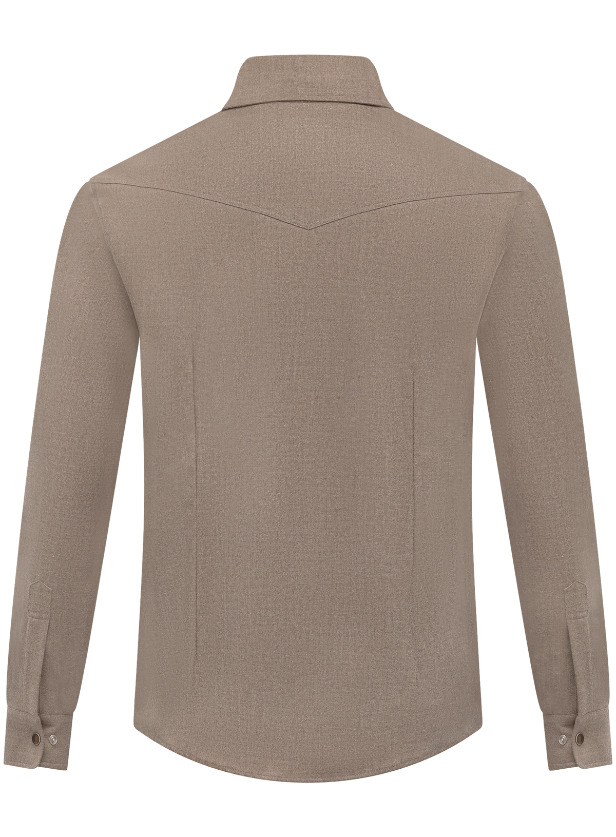 Overshirt in cashmere stretch | TAUPE
