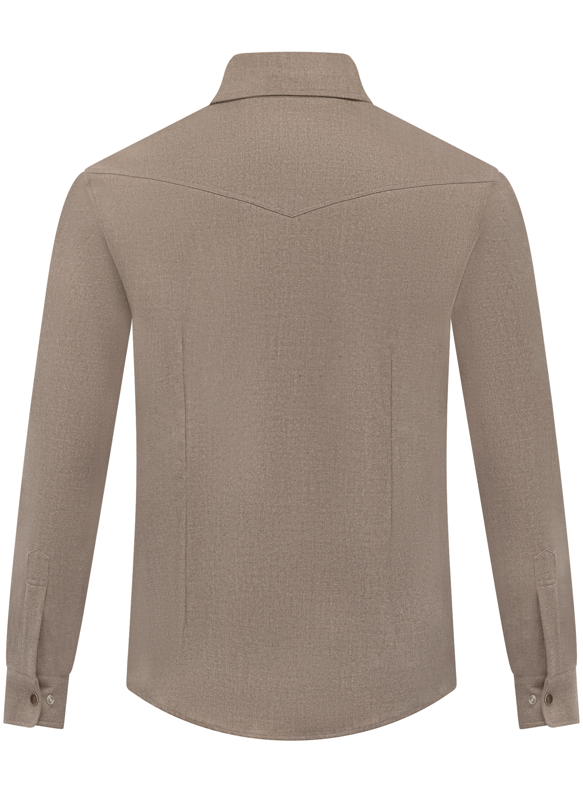 Cashmere overshirt met borstzakken | TAUPE
