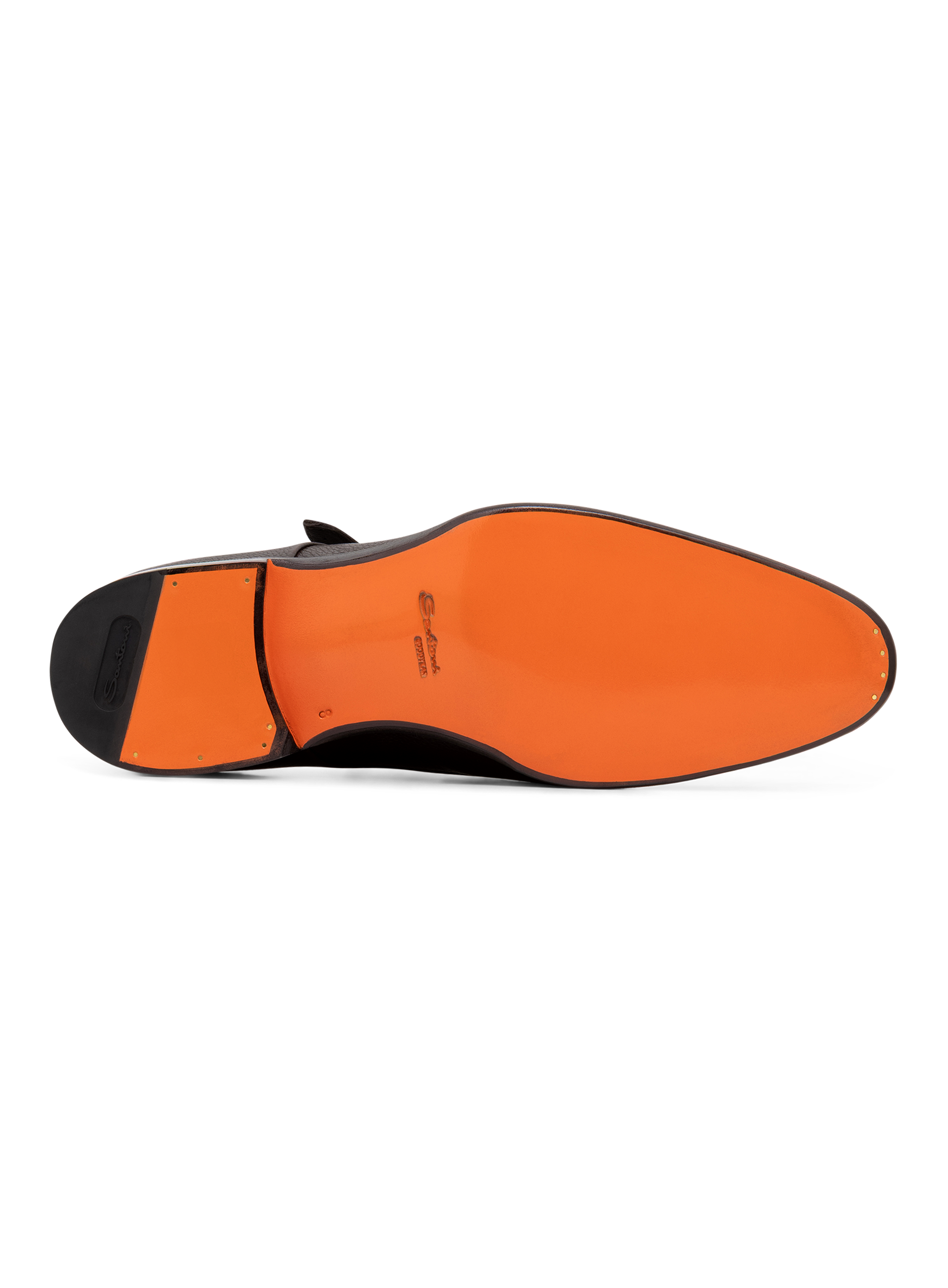 Dubbele gespschoenen van gepolijst leer | D.Bruin