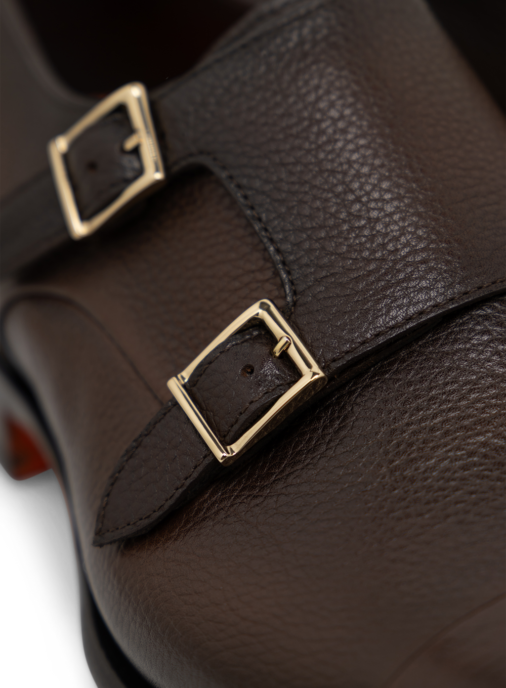 Dubbele gespschoenen van gepolijst leer | FULL_WIDTH | D.Bruin
