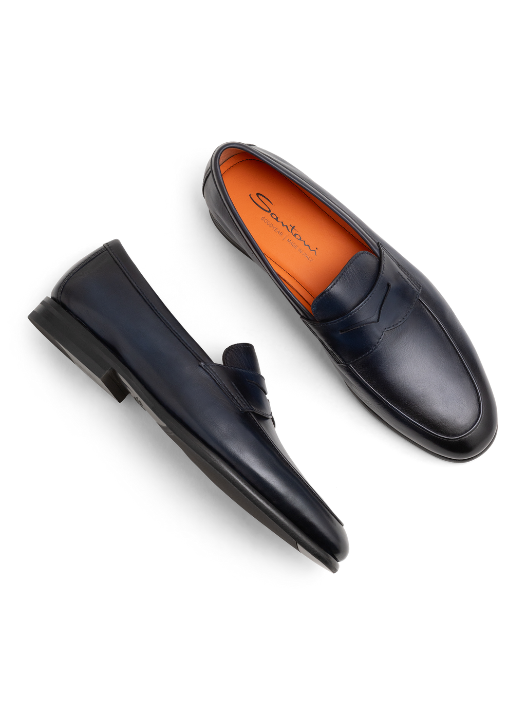 Carlo penny loafers van premium kalfsleer | BLUE NAVY