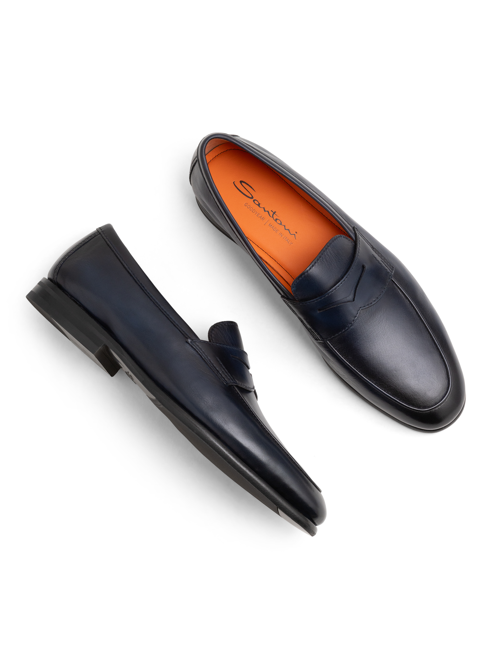 Carlo penny loafers van premium kalfsleer | BLUE NAVY