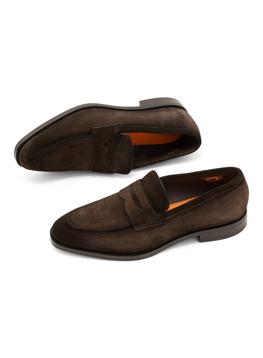 Klassieke penny loafers van suède | D.Bruin