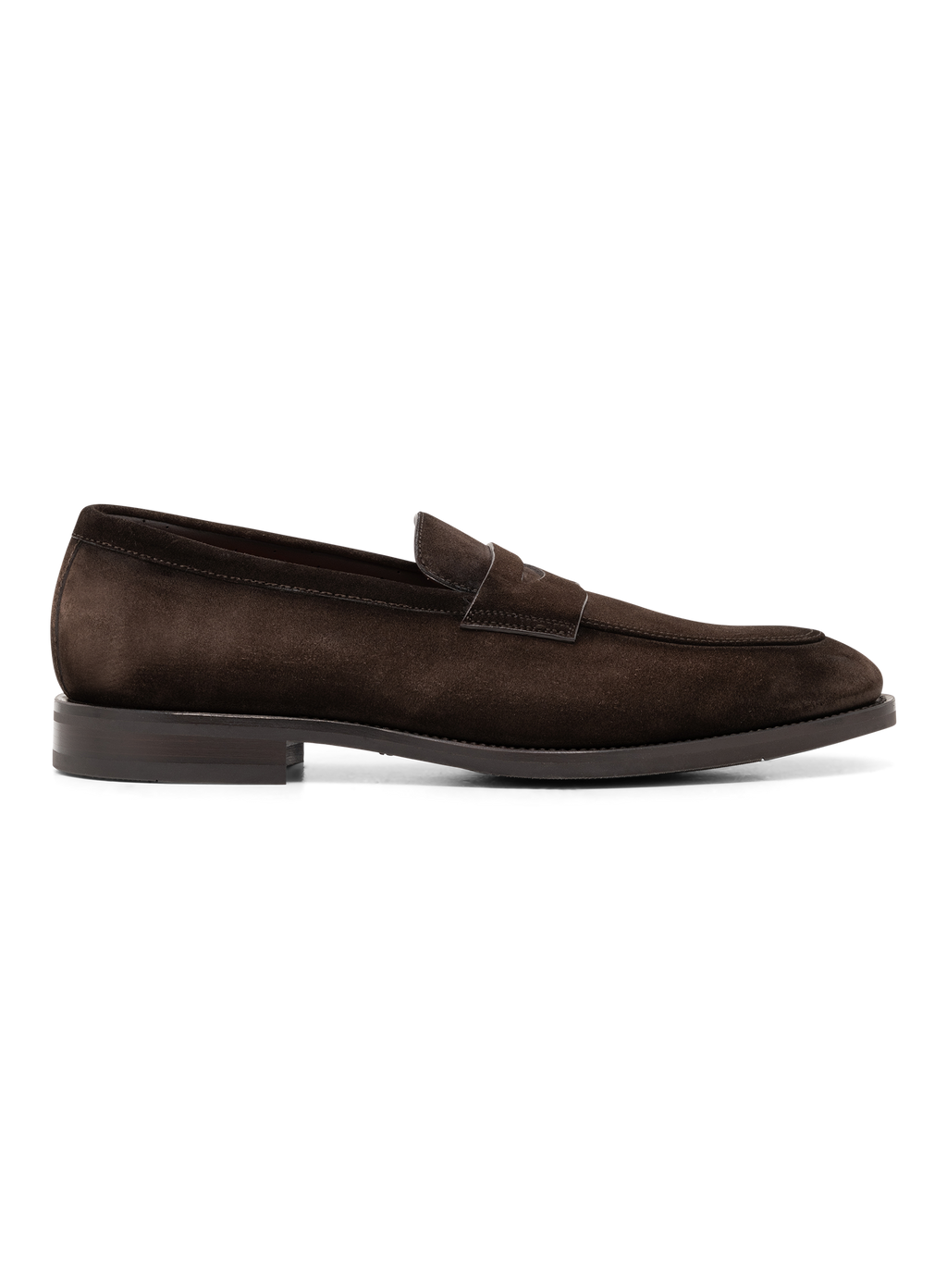 Klassieke penny loafers van suède | D.Bruin