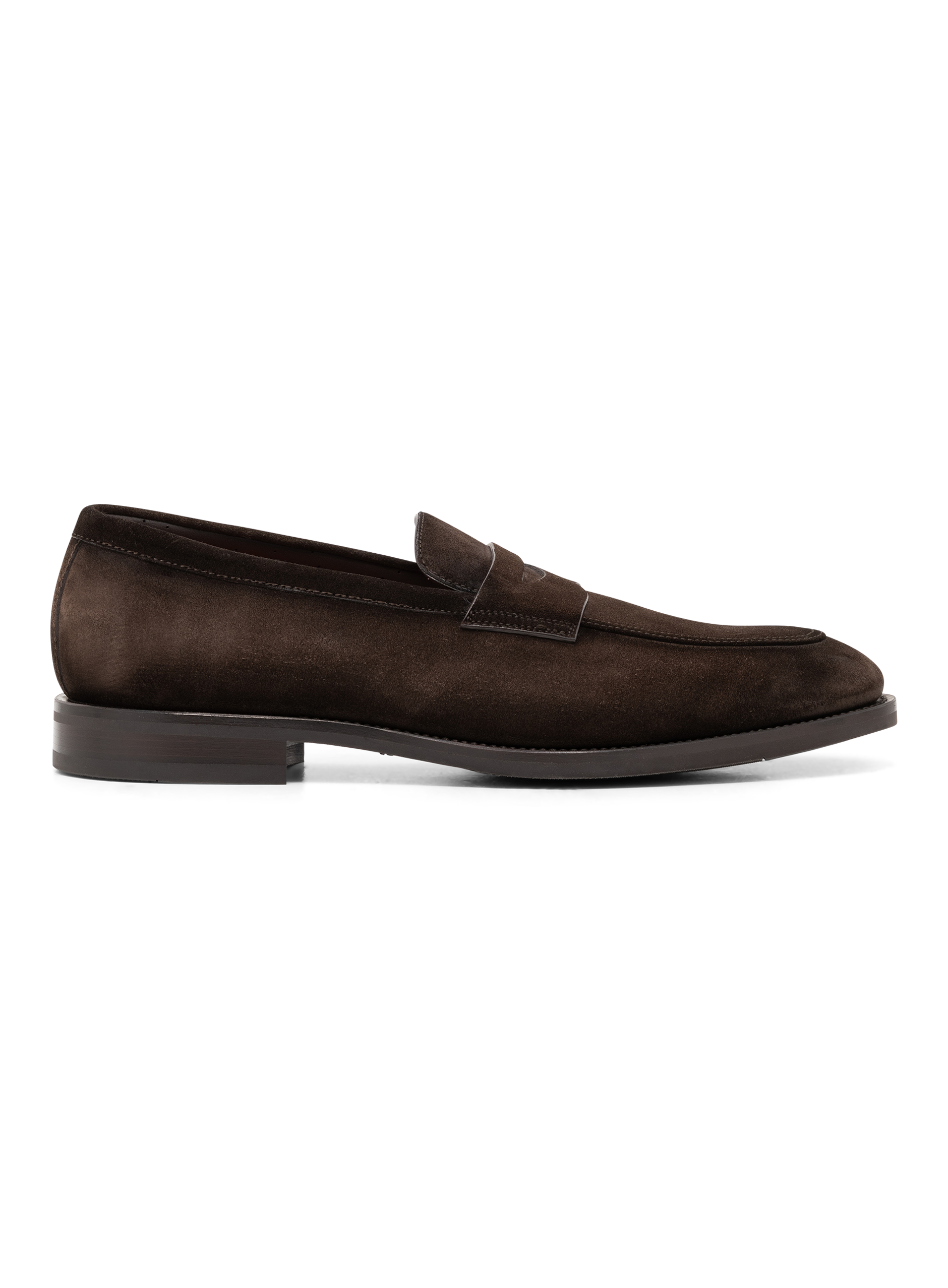 Klassieke penny loafers van suède | D.Bruin