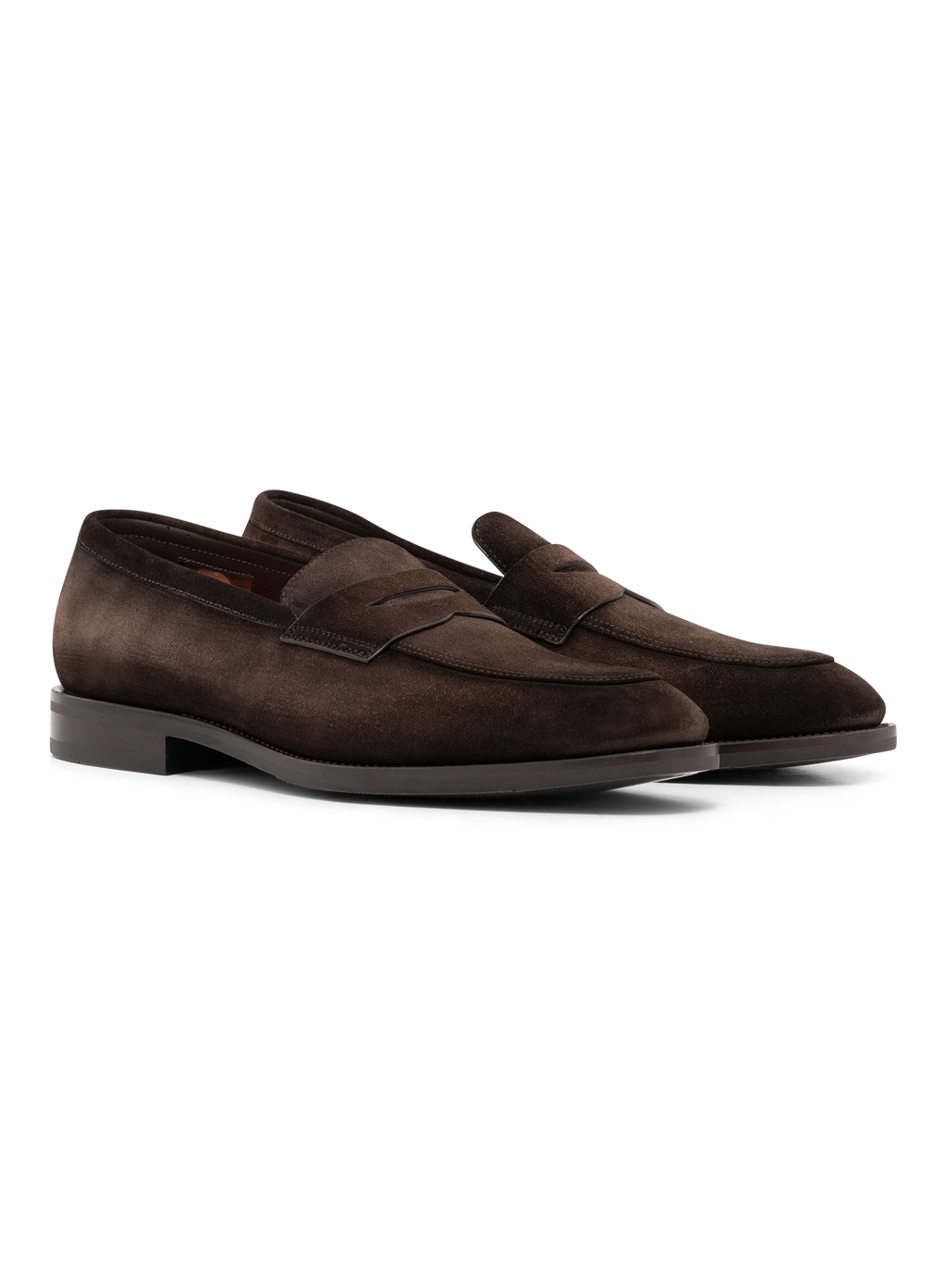 Klassieke penny loafers van suède | D.Bruin