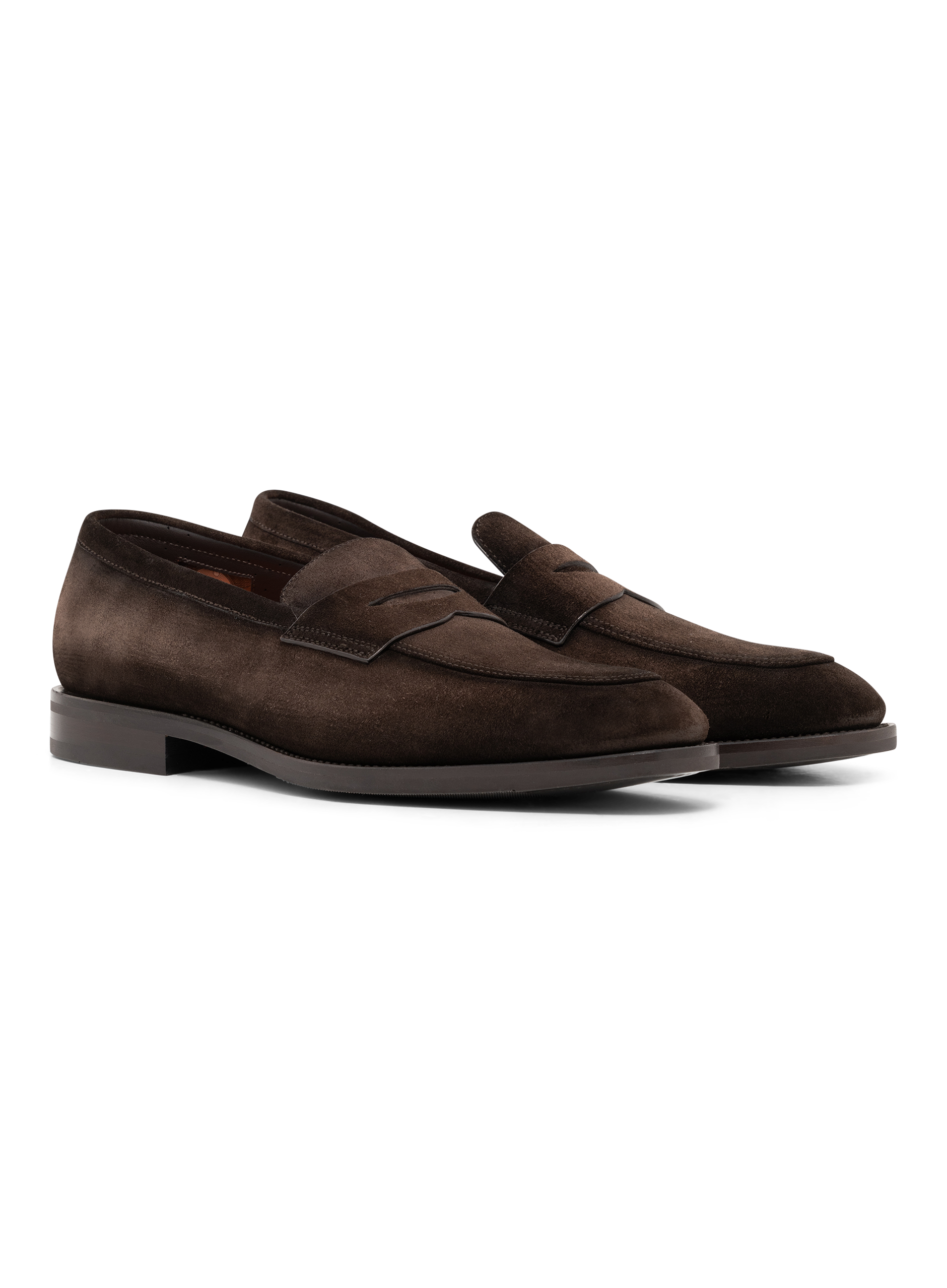 Klassieke penny loafers van suède | D.Bruin