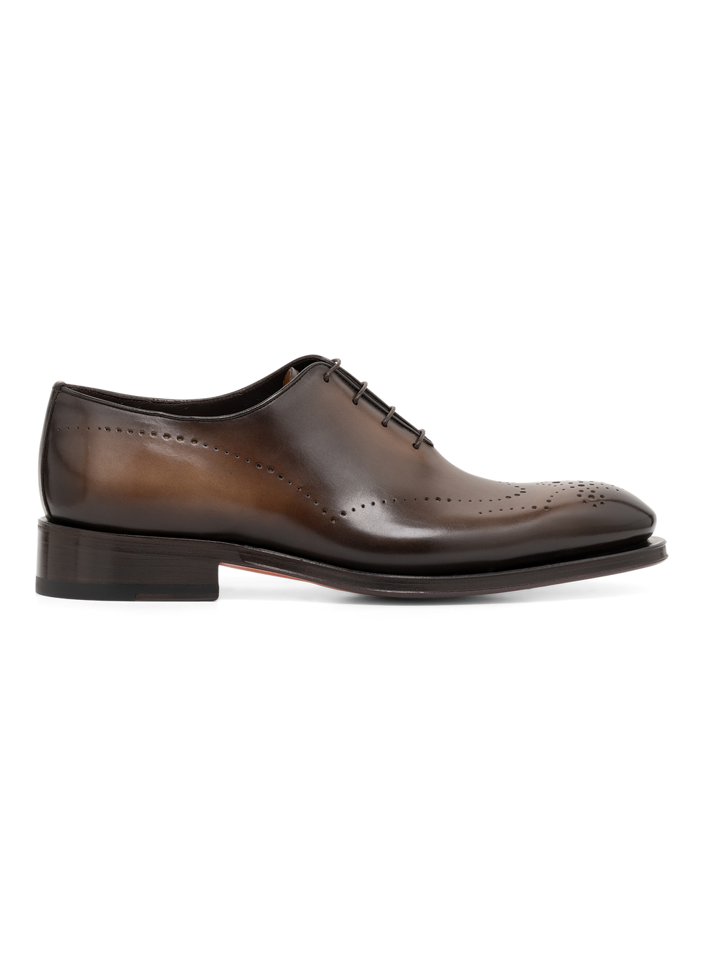 Oxford schoenen van leer met brogue-details | Bruin