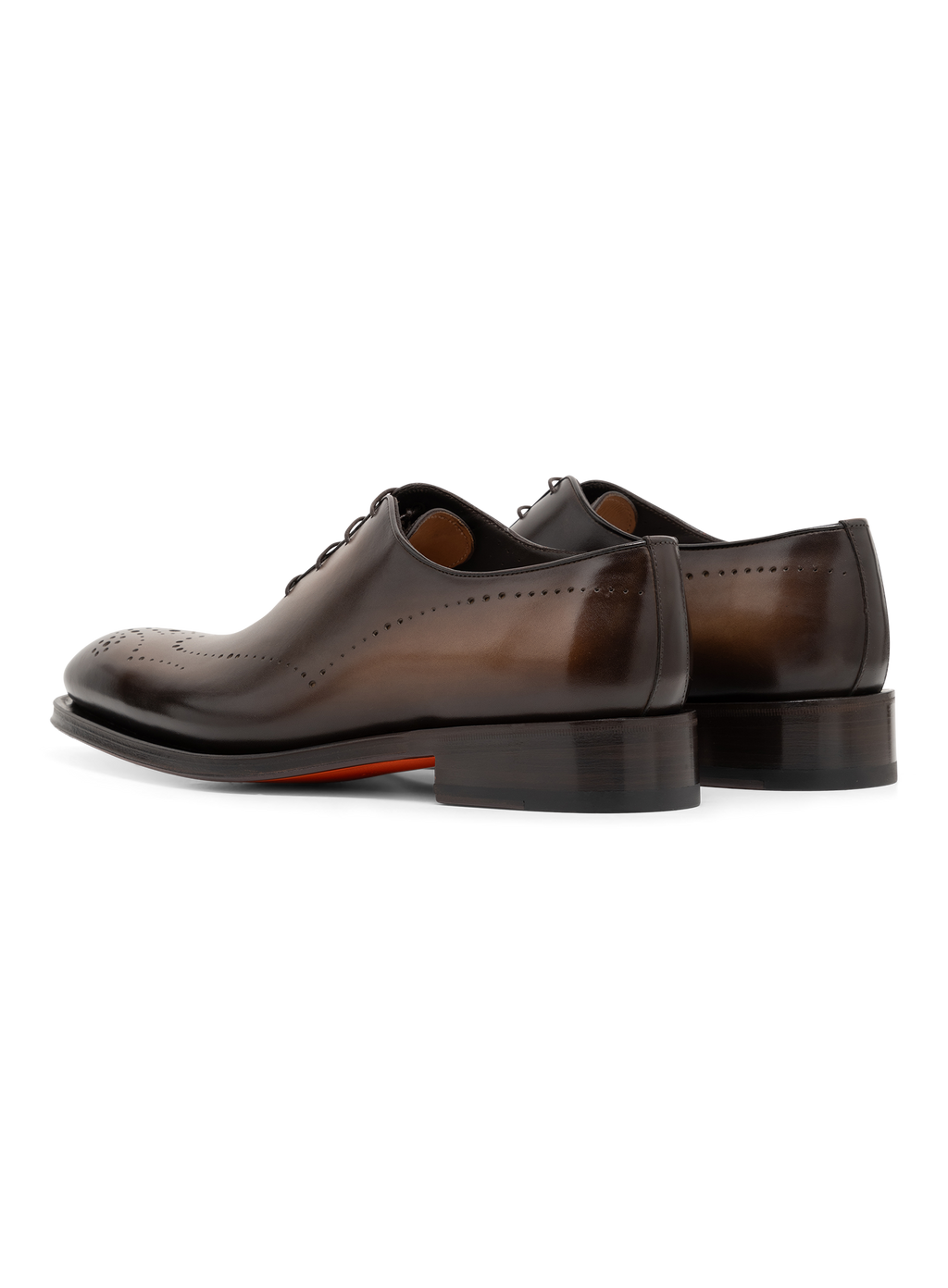 Oxford schoenen van leer met brogue-details | Bruin
