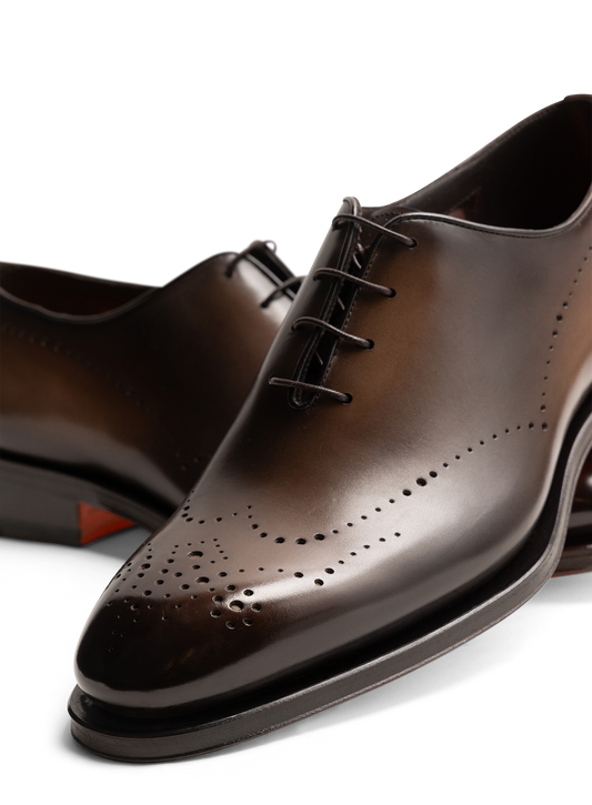 Oxford schoenen van leer met brogue-details