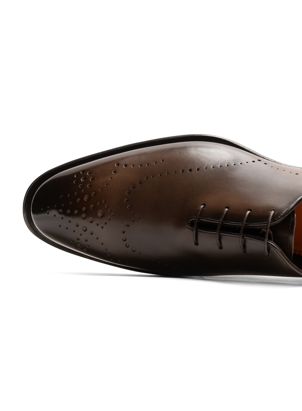 Oxford schoenen van leer met brogue-details | FULL_WIDTH | Bruin
