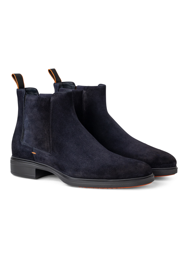 Chelsea boots van suède | BLUE NAVY