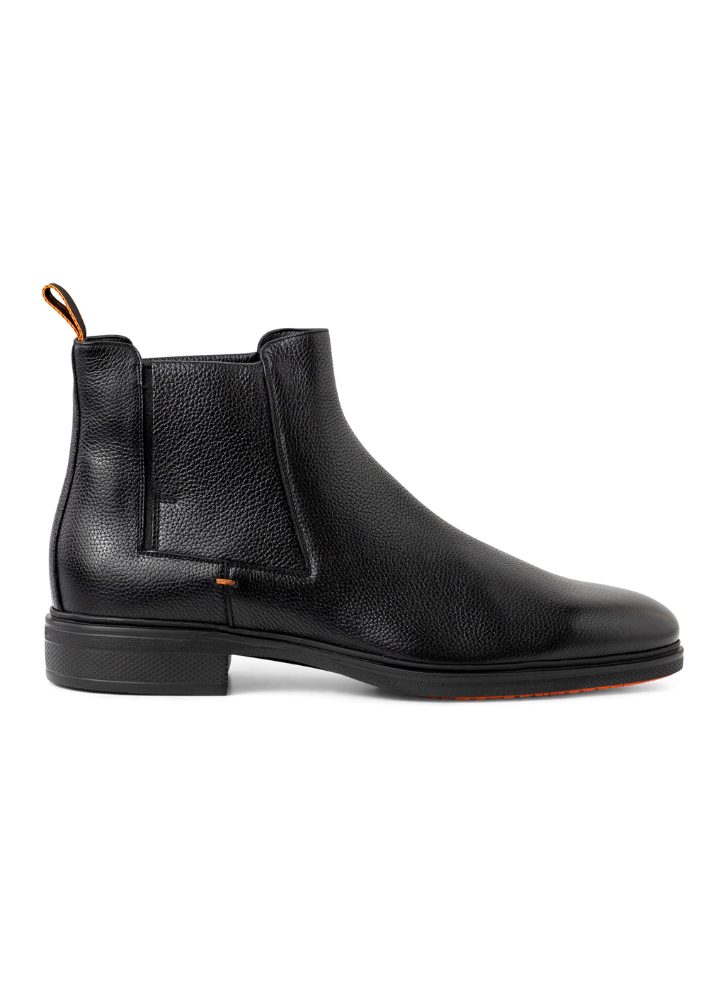 Chelsea boots van leer | Zwart