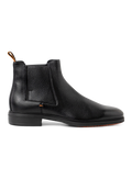 Chelsea boots van leer | Zwart