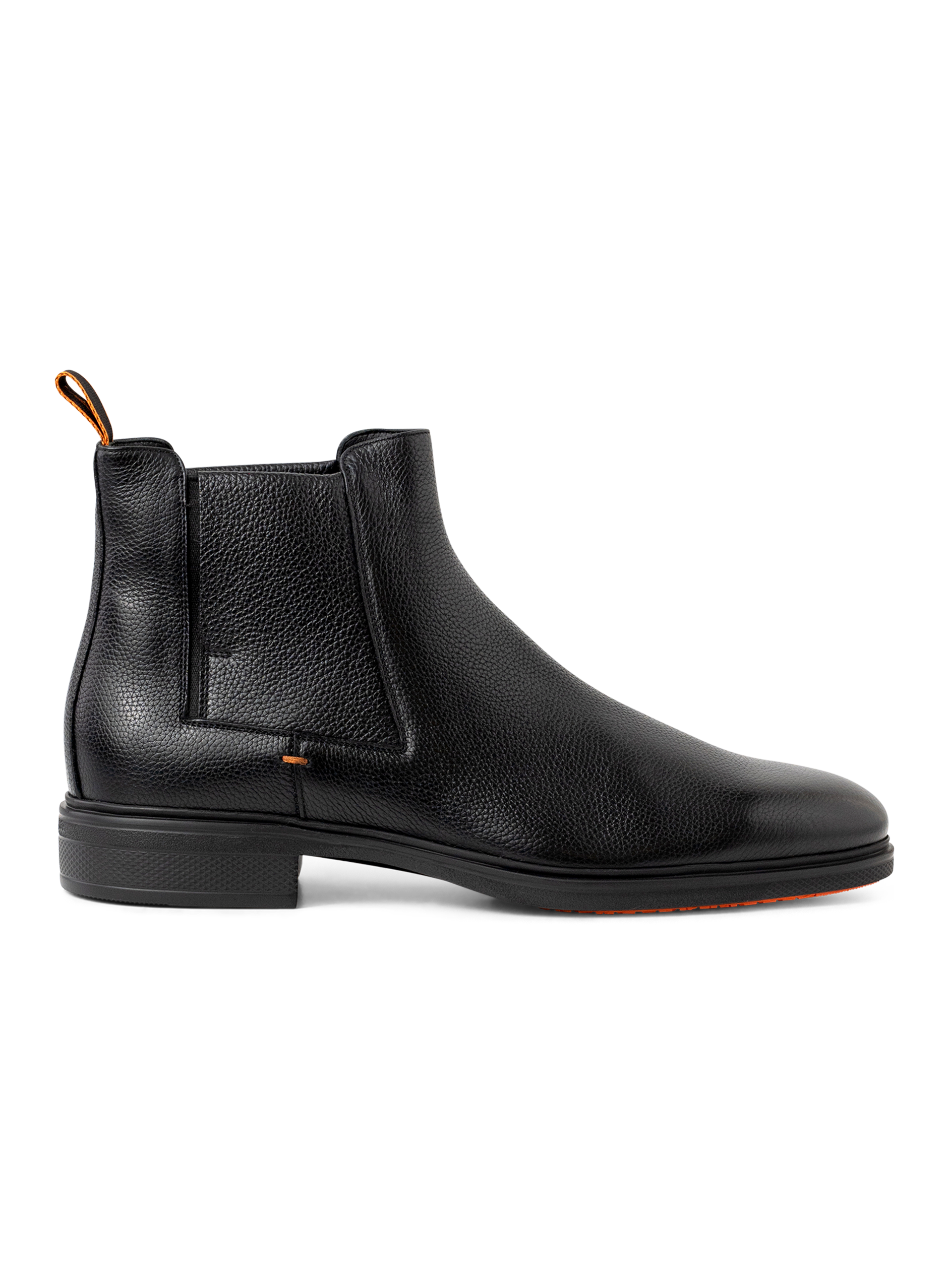 Chelsea boots van leer | Zwart