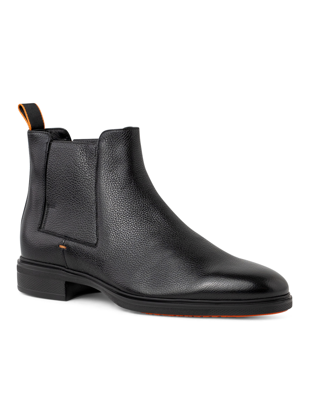 Chelsea boots van leer | Zwart