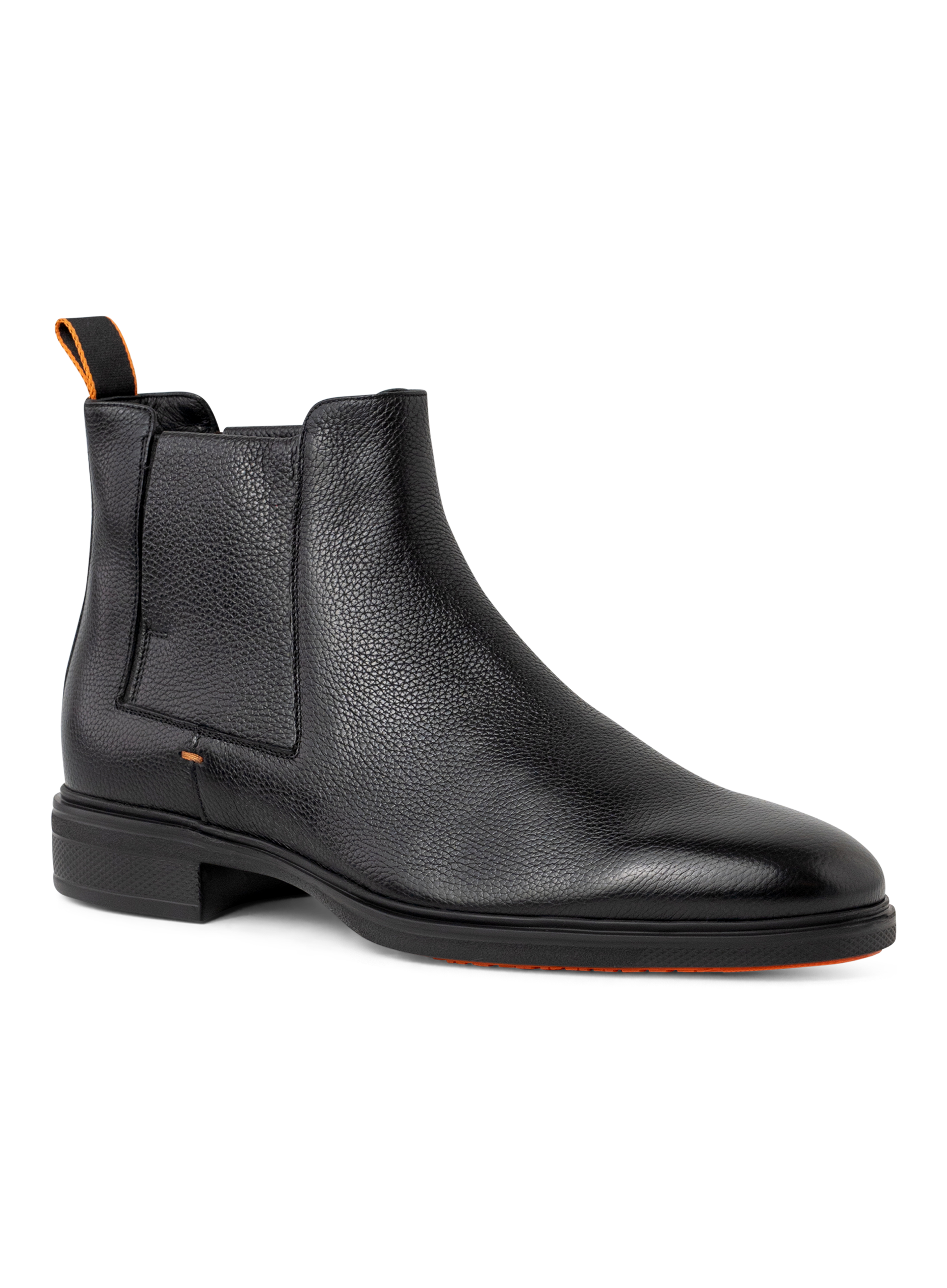 Chelsea boots van leer | Zwart