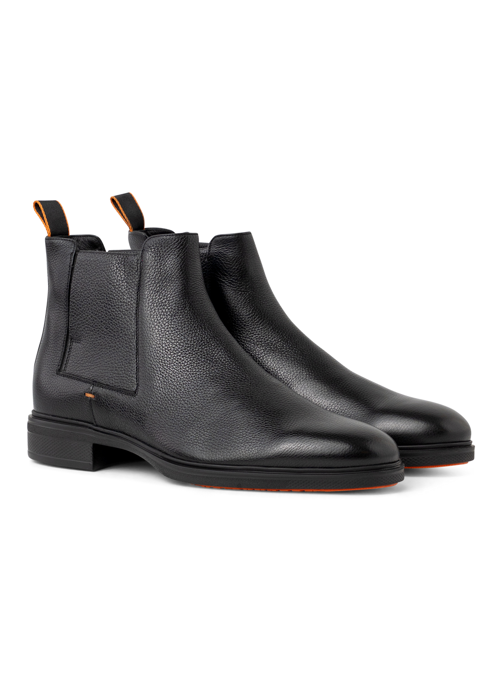 Chelsea boots van leer | Zwart