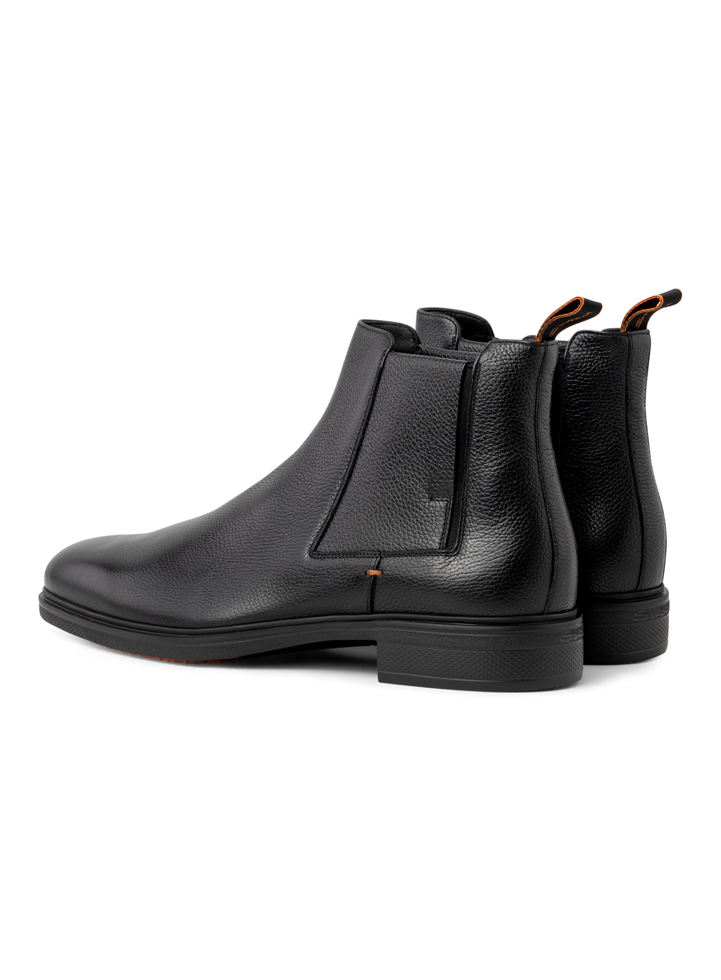 Chelsea boots van leer | Zwart