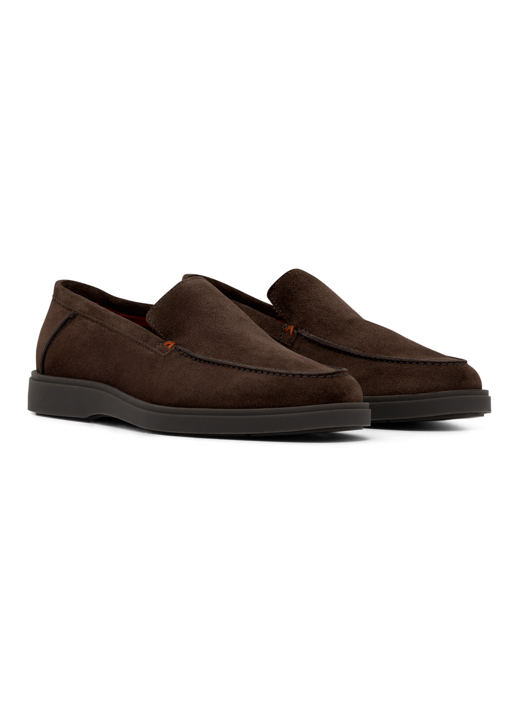 Suède loafers met rubberen zool | D.Bruin