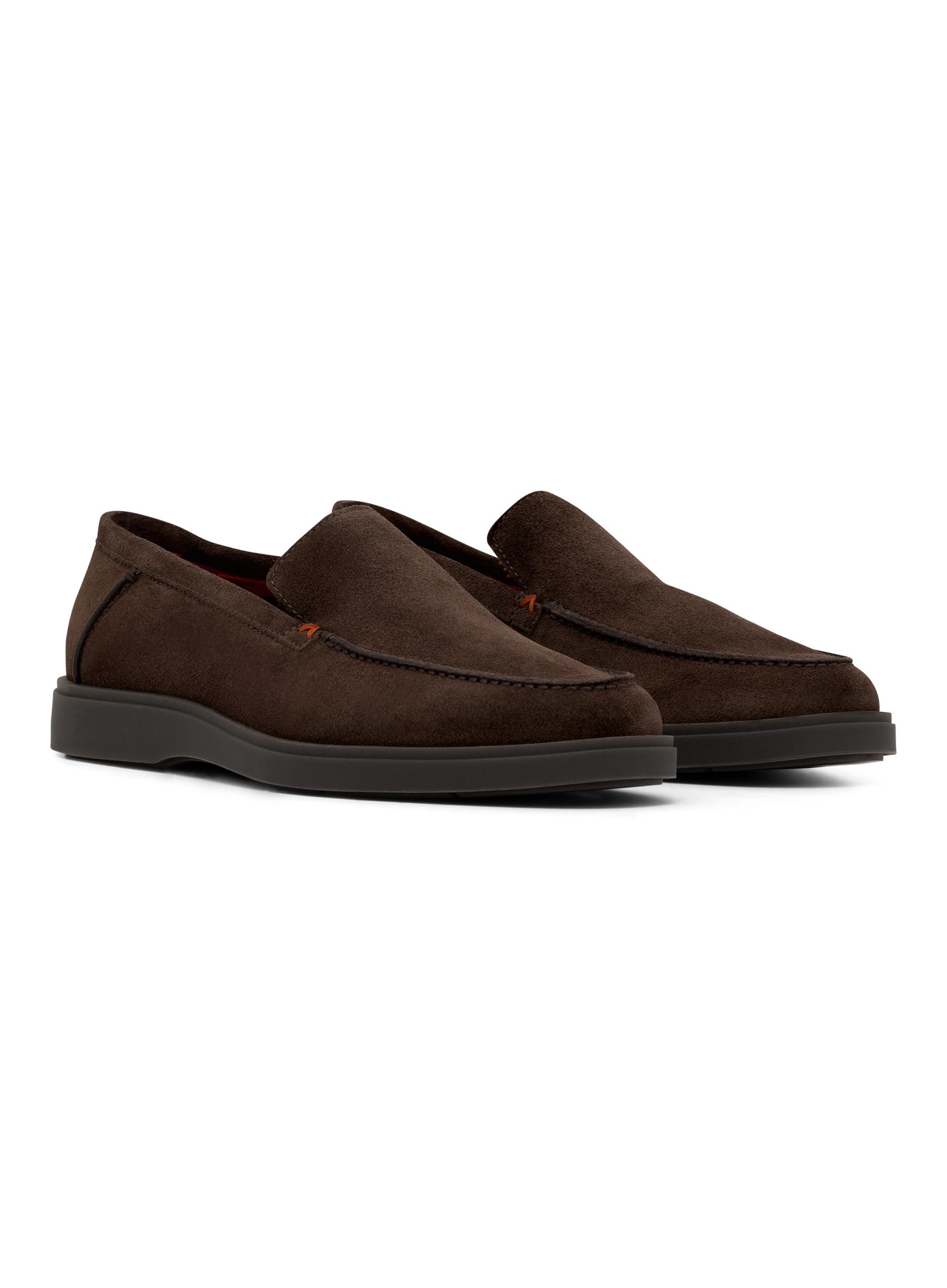 Suède loafers met rubberen zool | D.Bruin