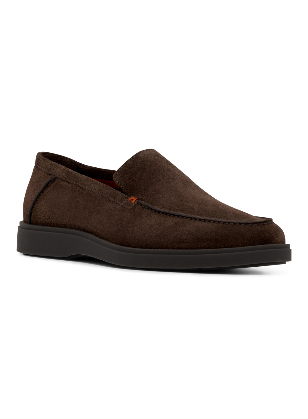 Suède loafers met rubberen zool | D.Bruin