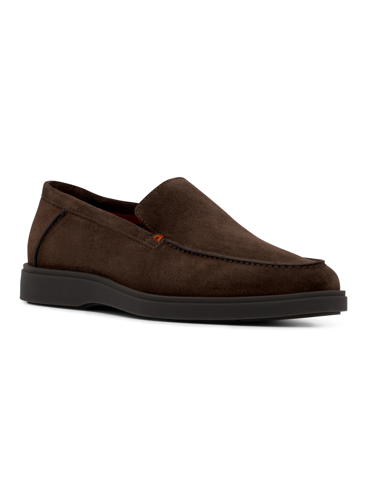 Suède loafers met rubberen zool | D.Bruin