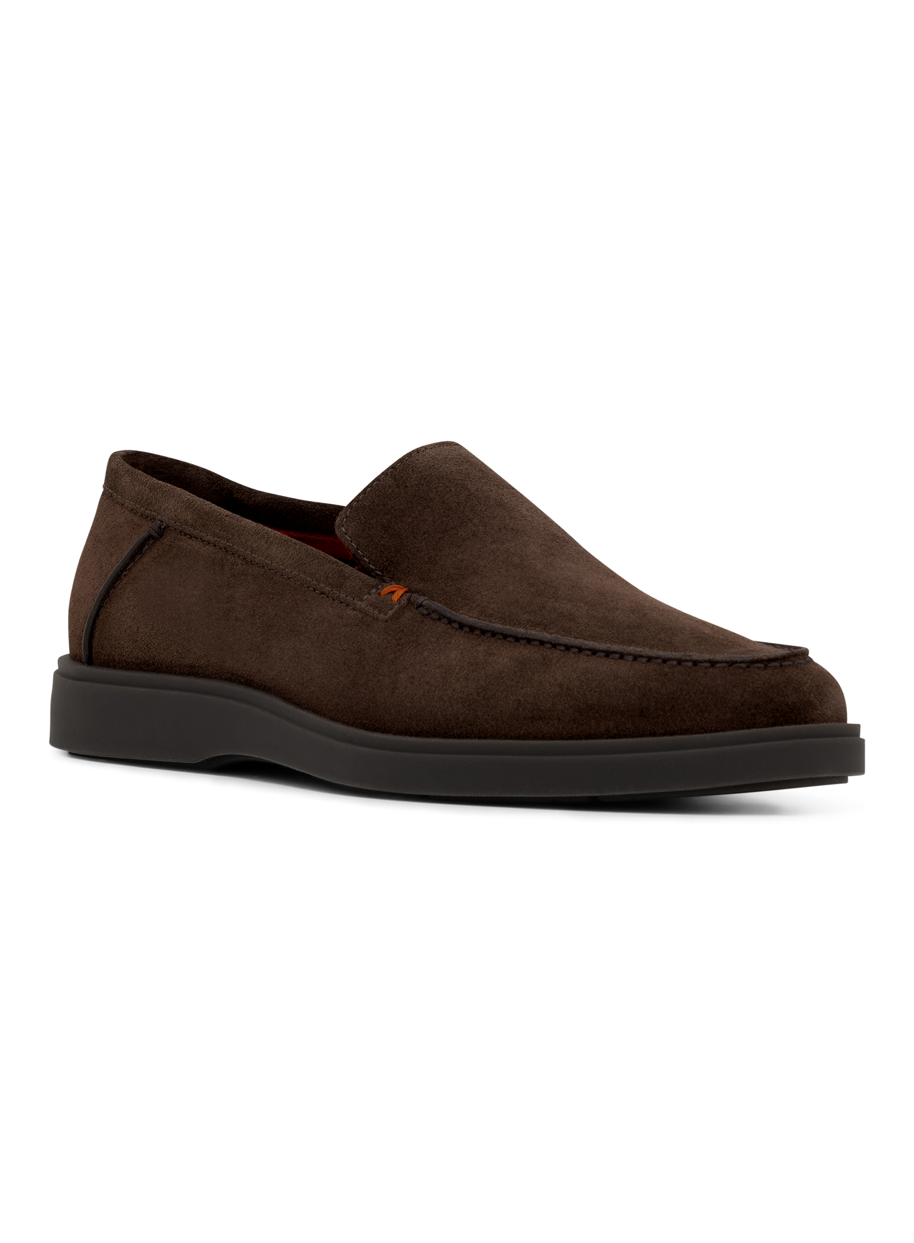 Suède loafers met rubberen zool | D.Bruin