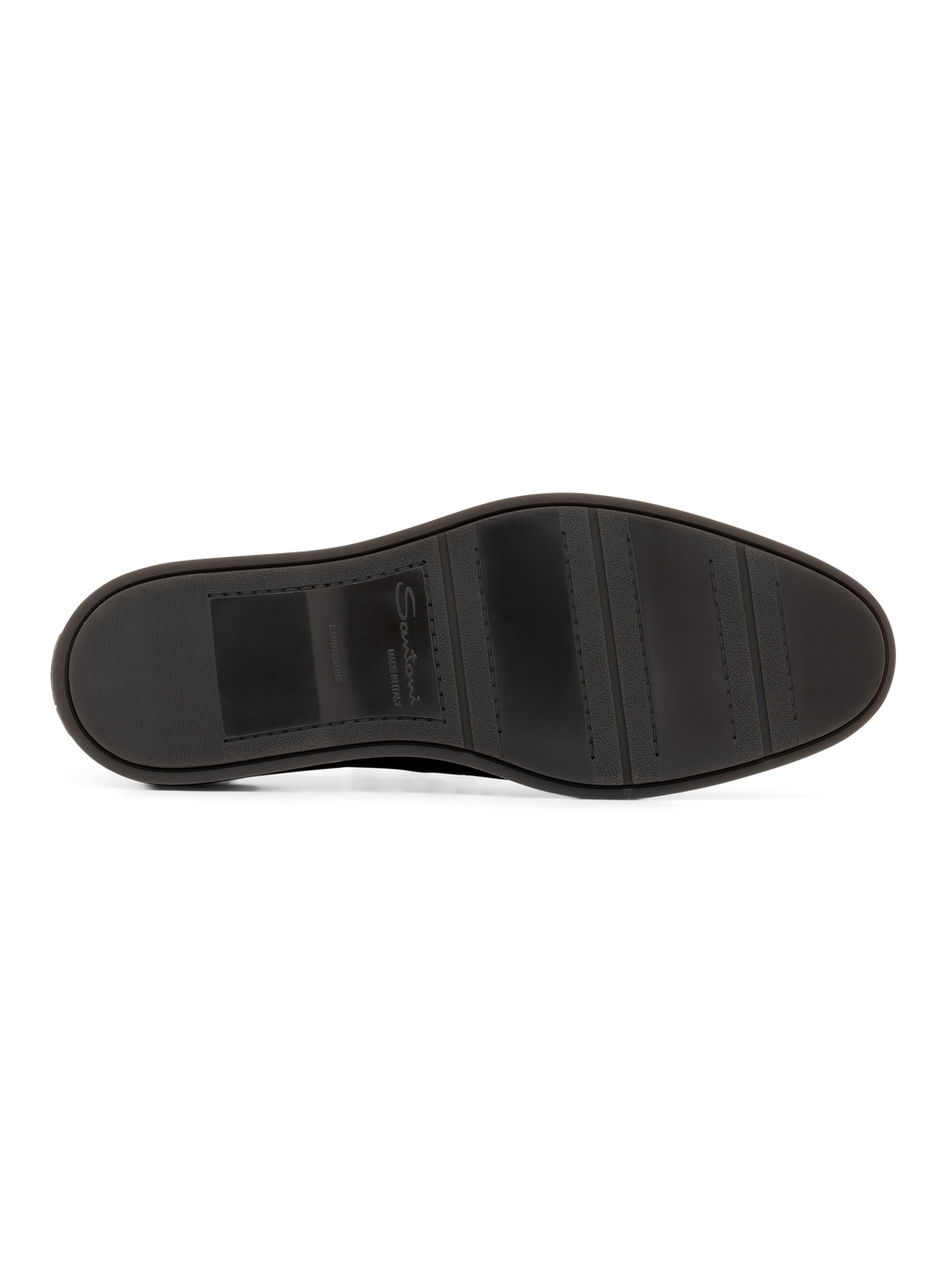 Suède loafers met rubberen zool | Zwart