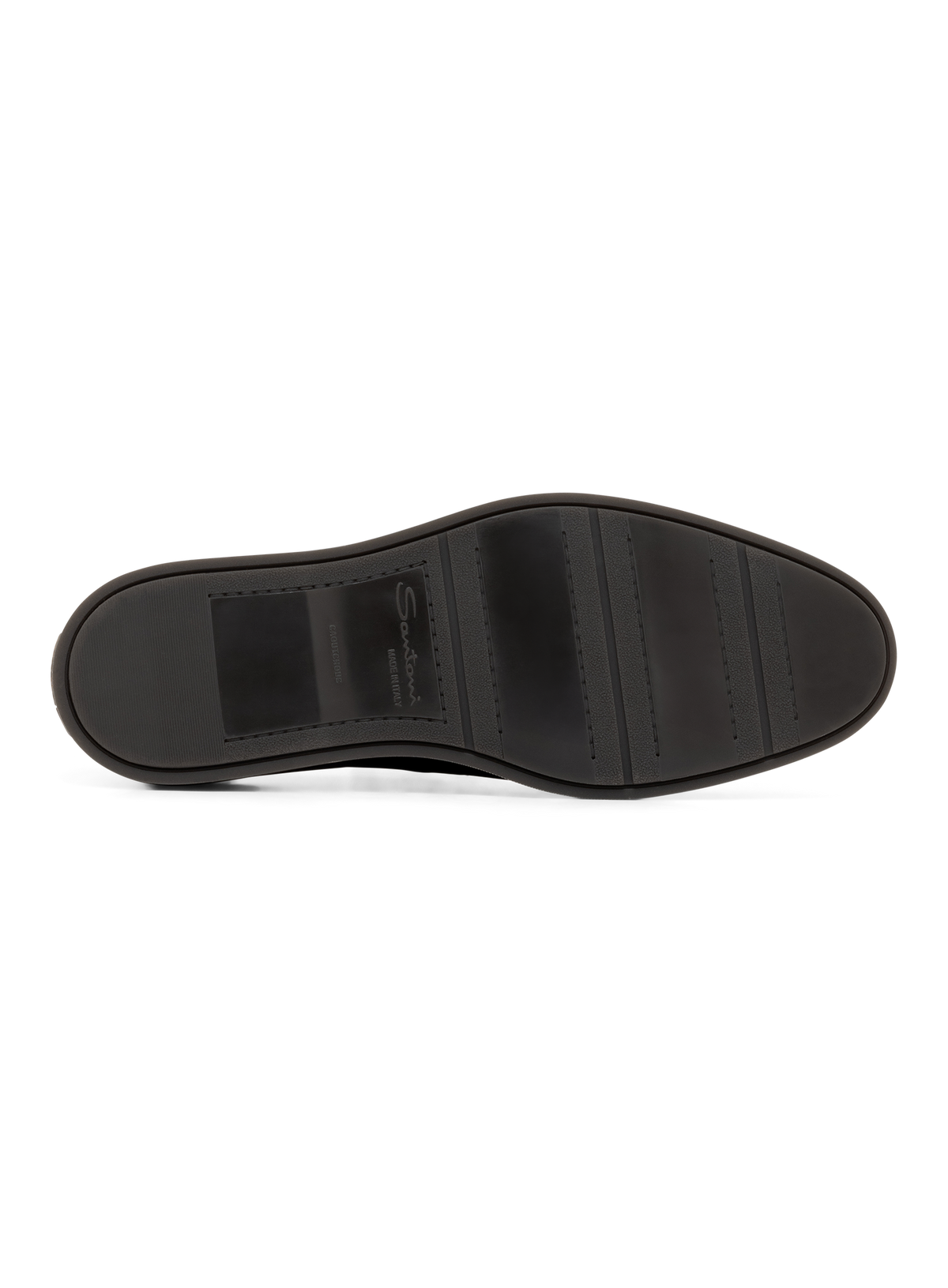 Suède loafers met rubberen zool | Zwart
