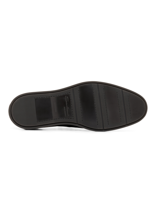 Mocassins en daim à semelle en caoutchouc
