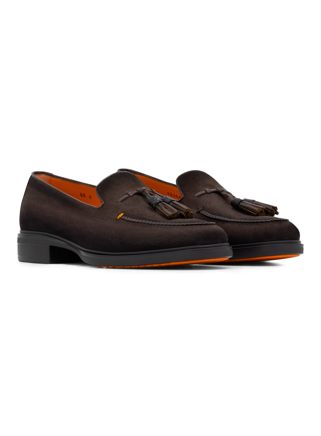 Tassel loafers van suède met gevlochten details | D.Bruin