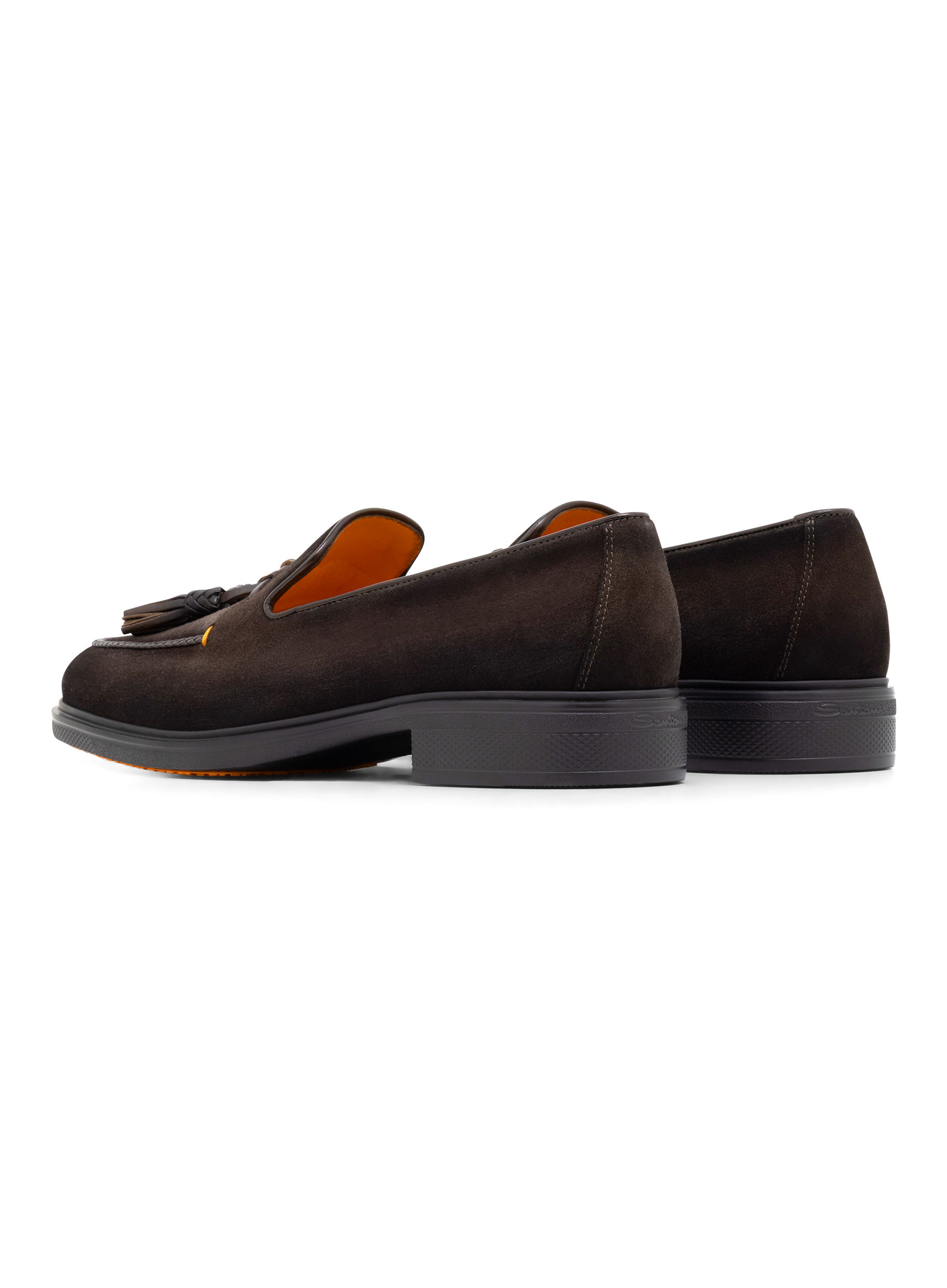 Tassel loafers van suède met gevlochten details | D.Bruin