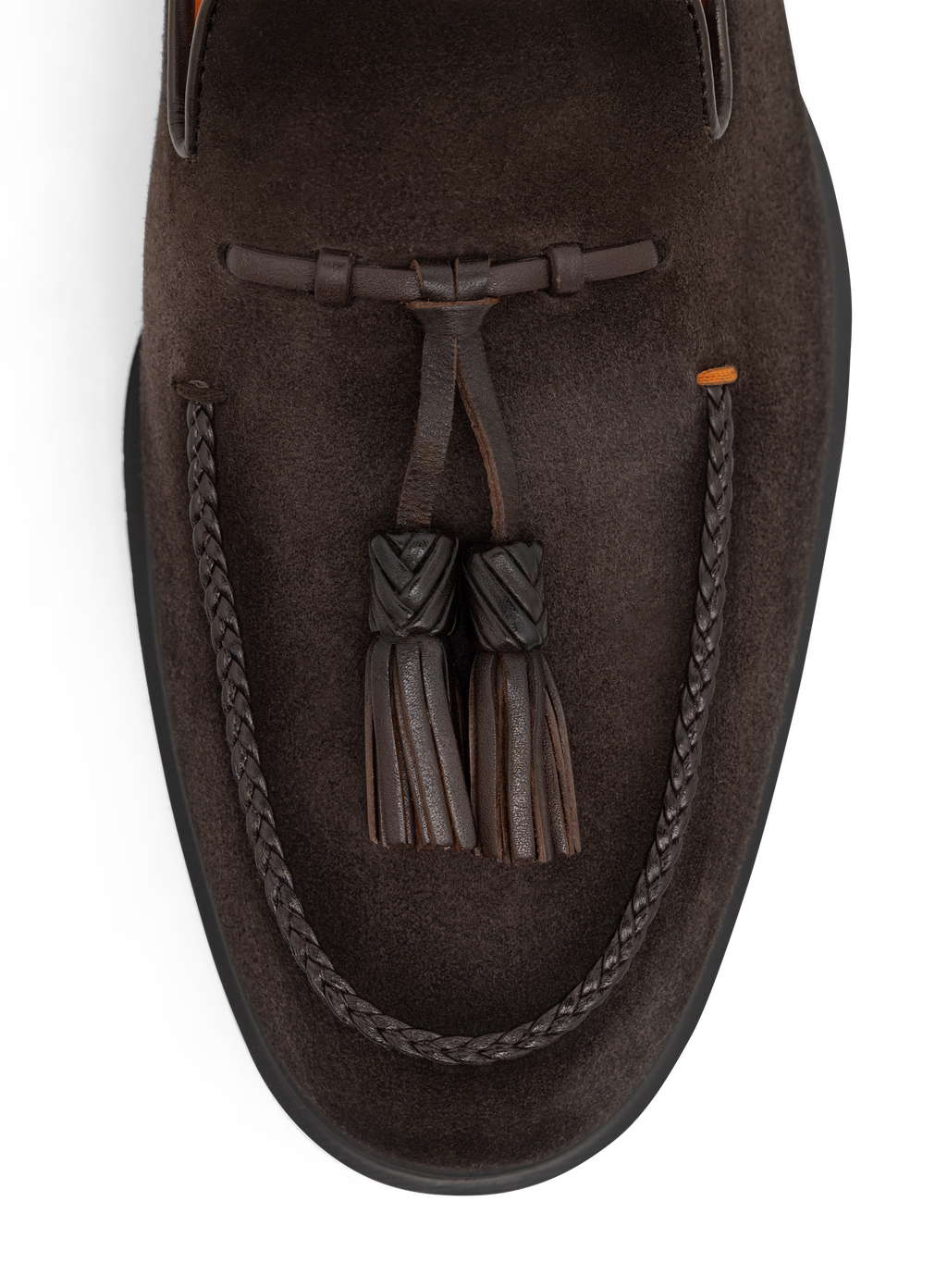 Tassel loafers van suède met gevlochten details | FULL_WIDTH | D.Bruin