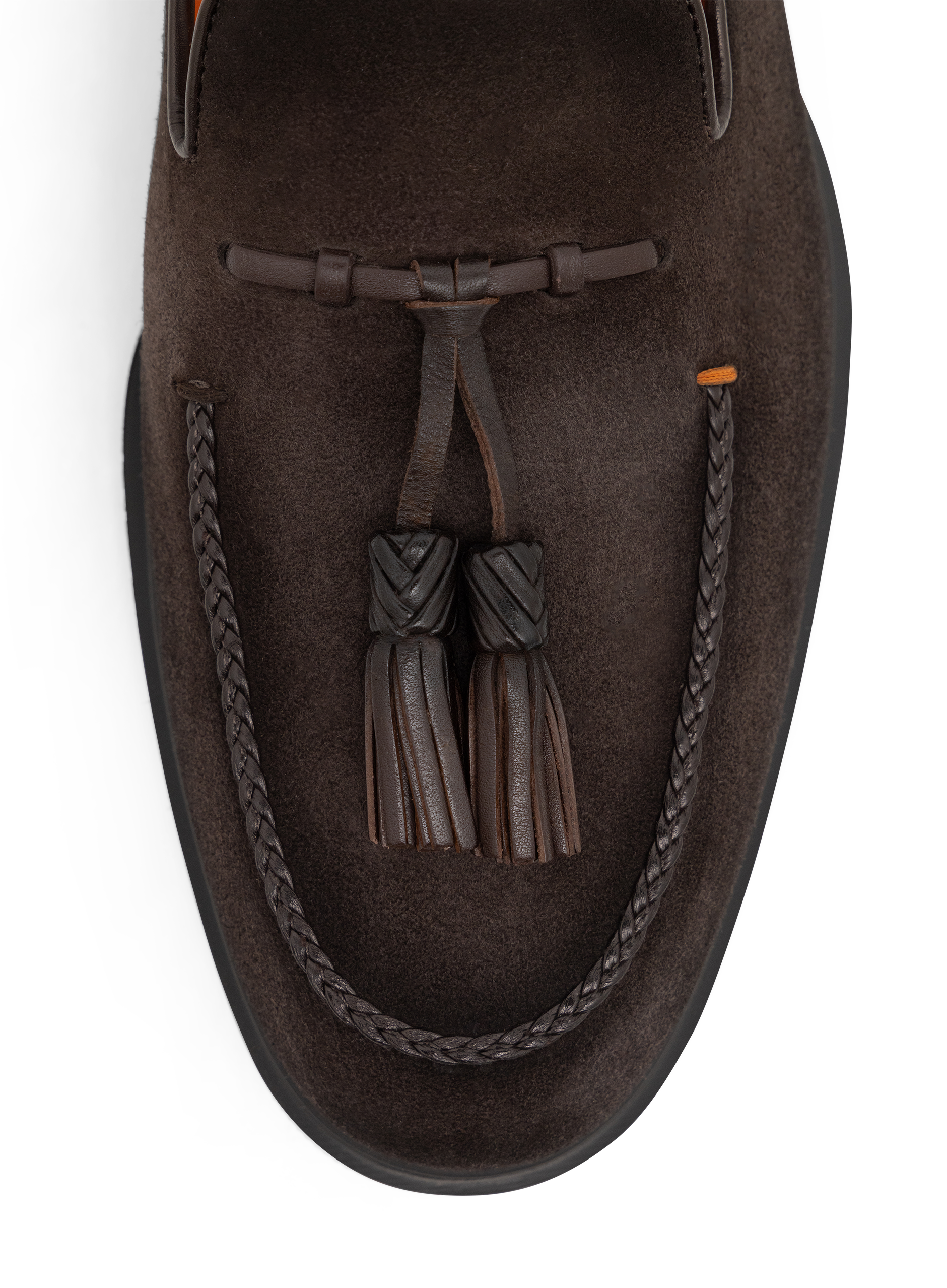 Tassel loafers van suède met gevlochten details | FULL_WIDTH | D.Bruin